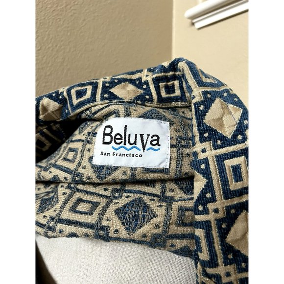 Vintage BELUVA women's blazer geometric print long sleeve size MEDIUM - Picture 4 of 4